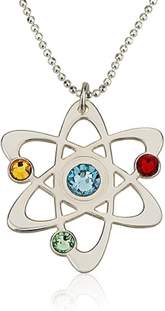 Science Symbol Necklace Chemistry Necklace Atom Necklace