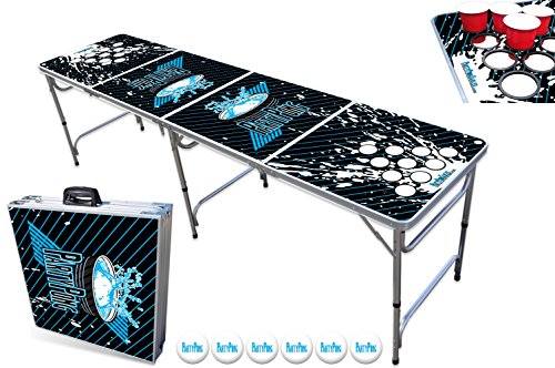 PartyPongTables.com 8-Foot Beer Pong Table w/Cup Holes - Splash Edition