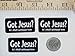 3 - Got Jesus Its Hell Without Him Christian Hard Hat/Helmet Stickers 1” x 2”