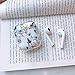 Ownest Compatible with AirPods Case with Girls Cute Clear Smooth PC Shockproof No Dust Cover Case for Airpods 2 &1,Cute for Airpods-(Blue Flowers-3)