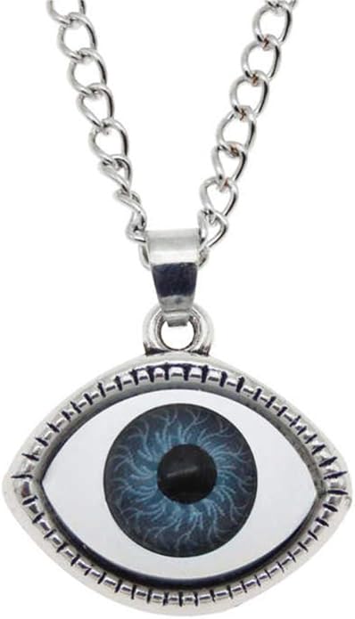 SWAOOS Collar De Aleación De Ojo Malvado Humano, Colgante De Cadena