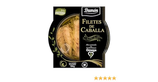 Dumón - 10 unidades de 120 gr de Filetes de Caballa en Aceite de ...