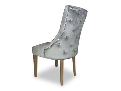 Generic Esszimmerstühle, mit tiefer Rückenlehne, Samt, 4 Stück