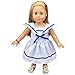 Banne Park Rids 18 Inches Simulation Navy New Bitty Princess Baby Doll's Clothes
