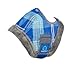 Kensington Mini Fly Mask with Fleece Trim (Under 34-Inch), Size A, Blue Ice Plaid