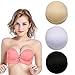 TopBine Bra Pads Inserts 3 Pairs Removable Sports Replacement Bra Pads Cup for comfy Bra (A/B)