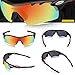 WOOLIKE Sports Sunglasses Polarized Glasses for Women Man Cycling Running Fishing Golf Outdoor TR90 Unbreakable Frame (Black&red)