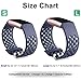 Maledan Sport Bands Compatible with Fitbit Charge 3 and Charge 4 Men Women, Breathable Silicone Band Replacement Wristbands with Air Holes for Charge 4/ Charge 3/ Charge 3 SE Fitness Tracker, Large