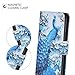 UrSpeedtekLive Galaxy S9 Case, Galaxy S9 Wallet Case Folio Flip Premium PU Leather Case Cover with Card Holder Slot Pockets, Wrist Strap, Magnetic Closure for Samsung Galaxy S9 (2018)- Peacock