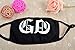 Bestsupplier 5 Pack Teeth Pattern Cute Unisex Cotton Blend Anti Dust Face Mouth Mask Black for Man Woman