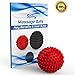 Massage Ball 2 Pack - Spiky Massager Roller Balls - Plantar Fasciitis, Deep Tissue Foot, Back, Shoulder, Legs, Muscle Therapy - Best Porcupine for Acupressure & Myofascial (Single Red)