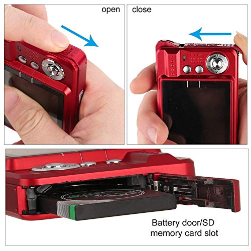 Digital Camera,2.7 Inch HD Camera for Backpacking Rechargeable Mini Camera Students Cameras Pocket Cameras Digital with Zoom Compact Cameras for Photography