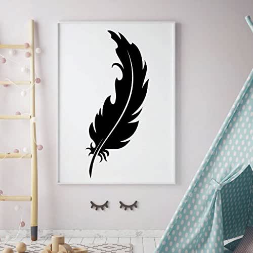 Feather Wall Decal Vinyl Decor Elegant