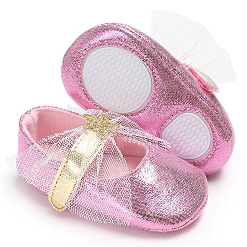 Fire Frog Baby Girls Mary Jane Shoes Stars Bow Wedding Princess Dress Costume Infant Toddlers Prewalker