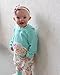 Baby Girls Floral Hoodie+ Floral Pant Set Leggings 2 Piece Outfits (6-12Months, Blue)
