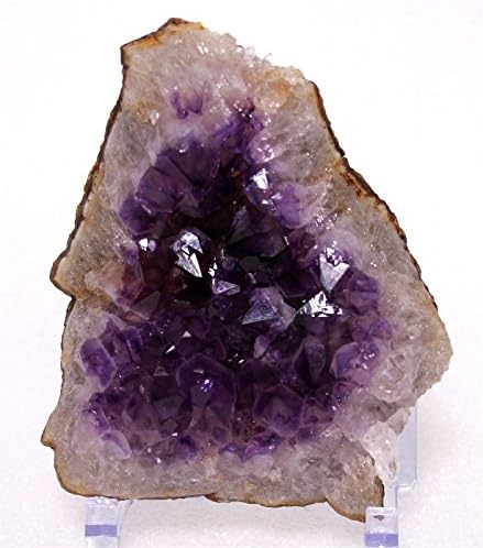 Mine Treasures Purple Amethyst Crystal Cluster Amethyst Geode, No Basalt, Free Stand