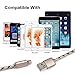 Eaglewood 2-Pack Certified Nylon Braided Lightning to USB Cable - 6 Feet / 2 Meter
