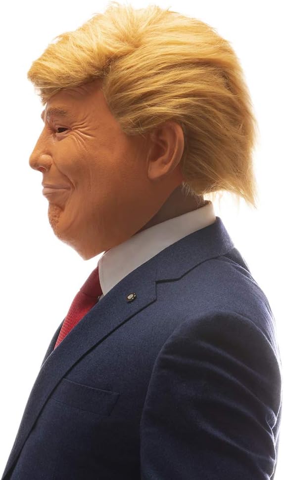 PartyHop Donald Trump Latex Mask American US President Politician Celebrity Famous People Human Realistic Head Masks Fancy Dress Costume for Halloween Party Carnival Parade - Image 3