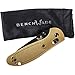 Benchmade - Mini Griptilian 557 Knife, Tanto Blade, Plain Edge, Coated Finish, Sand Handle