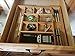Bamboo Expandable Junk Drawer Organizer Tray with Adjustable Dividers