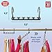 Wonder Hanger Max 24-Pack Space Saving Hangers, Reinforced Hooks Swivels 360°, Cascading Hanger, College Dorms & Storage Closet Organizer, Fully Assembled – Grey