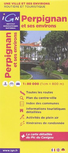 Perpignan and Surroundings: IGN88423 by (Map)