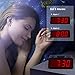 iTronics Digital Clocks for Bedrooms Bedside with 3 Adjustable Brightness, Electric Simple Alarm Clock Large Display with Snooze, Battery Powered