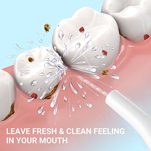 Water Flosser Tips, Cozzine Water flosser Cordless Oral Irrigator 2 Pack Replacement Tips, IPX7 Waterproof Rechargeable Flosser - Thumbnail 2