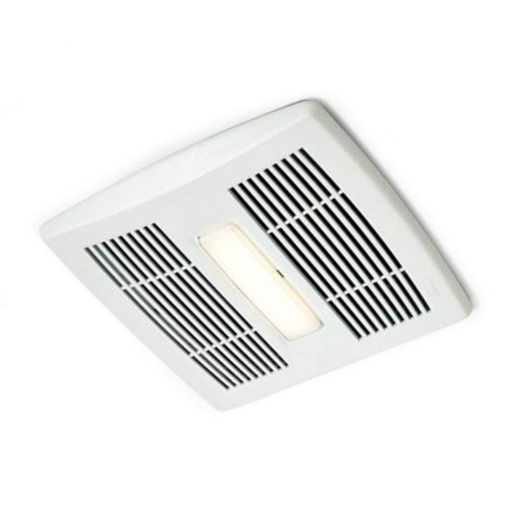 Broan AE110L Invent Energy Star Qualified Single-Speed Ventilation Fan with LED Light, 110 CFM 1.0 Sones (Renewed)