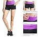 BALEAF Women's High Waist Swim Yoga Volleyball Shorts Running Workout Tennis Athletic Shorts Inner Pocket Dewberry Size M