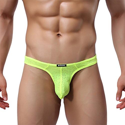 DARALE Men's Lace U Convex Thong Sexy G-String Underwear Underpants