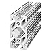 8020, 1020, 10 Series 1 Inch x 2 Inch T-Slotted Aluminum Extrusion DIY Extruded Linear Slot Bar Rail 80/20 (Clear Anodize, 24