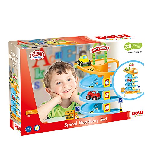 Dolu Kids Play Toy Garage Road Fairways (38 Pieces)