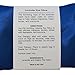 Lavender Eye Pillow - Migraine, Stress & Anxiety Relief - #1 Stress Relief Gifts for Women - Made in The USA, Organic Flax Seed Filled! (Blue - Organic Cotton)