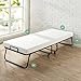 Zinus Roll Away Folding Guest Bed Frame with 4 Inch Comfort Foam Mattress, Narrow Twin