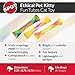 SPOT Kitty Fun Tubes Cat Toy | Bouncy Cat Toy with Catnip Inside for Cats and Kittens to Bite, Swat and Chase | Interactive Cat Toy | 3 Pieces