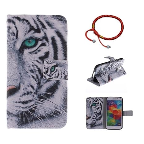 GOCDLJ Schutzhülle für Samsung Galaxy S5 Mini PU Leder Flip Cover Tasche Ledertasche Handytasche Hülle Handyhülle Case Etui S
