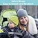 schpinn & co. Waterproof Baby Stroller Hand Gloves Keep Mom or Dad Warm - One Size Fits All - Black