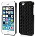 iAnko Cute Decompression Bubble Wrap Shell Puchi Puchi Soft Silicone Phone Case for Apple Iphone 5 5s (black)