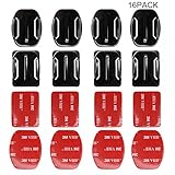 4pcs Curved+4pcs Flat Adhesive Sticky Mounts for Gopro Hero2, Hero3 and Hero3+