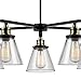 GLOBE Electric 65617 Nate Jackson, 5 Light, Oil Rubbed Bronze & Antique Brass