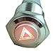 ESUPPORT 12V Car Red LED Emergency Hazard Warning Push Button Metal Switch