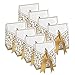 100 Pack Party Favor Boxes, Gold Decorative Boxes with Ribbons, for Small Party Gift, Chocolate, Wedding Cake Slices