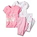 Carters Baby Girls 4-Piece PJ Set Pink Flamingo Tutu