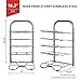 Heavy Duty Kitchen Pot Rack Organizer For Cabinet - Height Adjustable 5-Tier Cast Iron Skillet Cookware Rack - Stainless Steel Pots And Pan Storage Rack Organizer For Cabinet Countertop - 16.5