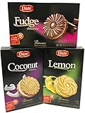 Dare Cookie Assortment - Fudge, Coconut and Lemon - Premium Crème Filled Cookies