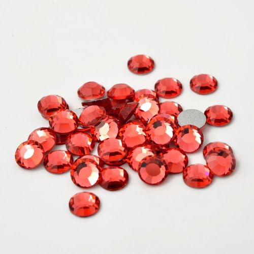 6.5mm PADPARADSCHA, 360pcs Vintage Swarovski Rhinestone Flatback #2012 SS30, SW-2012FB