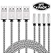 Micro USB Cable,ALLFU 4pack 3FT Android Charger Cables, Micro USB Charging Cable Cord for Samsung Galaxy S7 Edge/S6/S5/S4,Note 5/4/3,HTC,LG,Nexus,Motorola,Nokia,MP3 Black/Silver