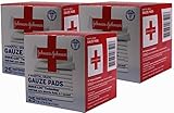 Johnson & Johnson 2 Inch X 2 Inch Hospital Grade Gauze Pad, 25 Count (Pack of 3)