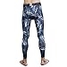 BeneU® Mens Camouflage Sports Running Basketball Compression Tight Leggings Pants(Style:Flash Blue Size:S)